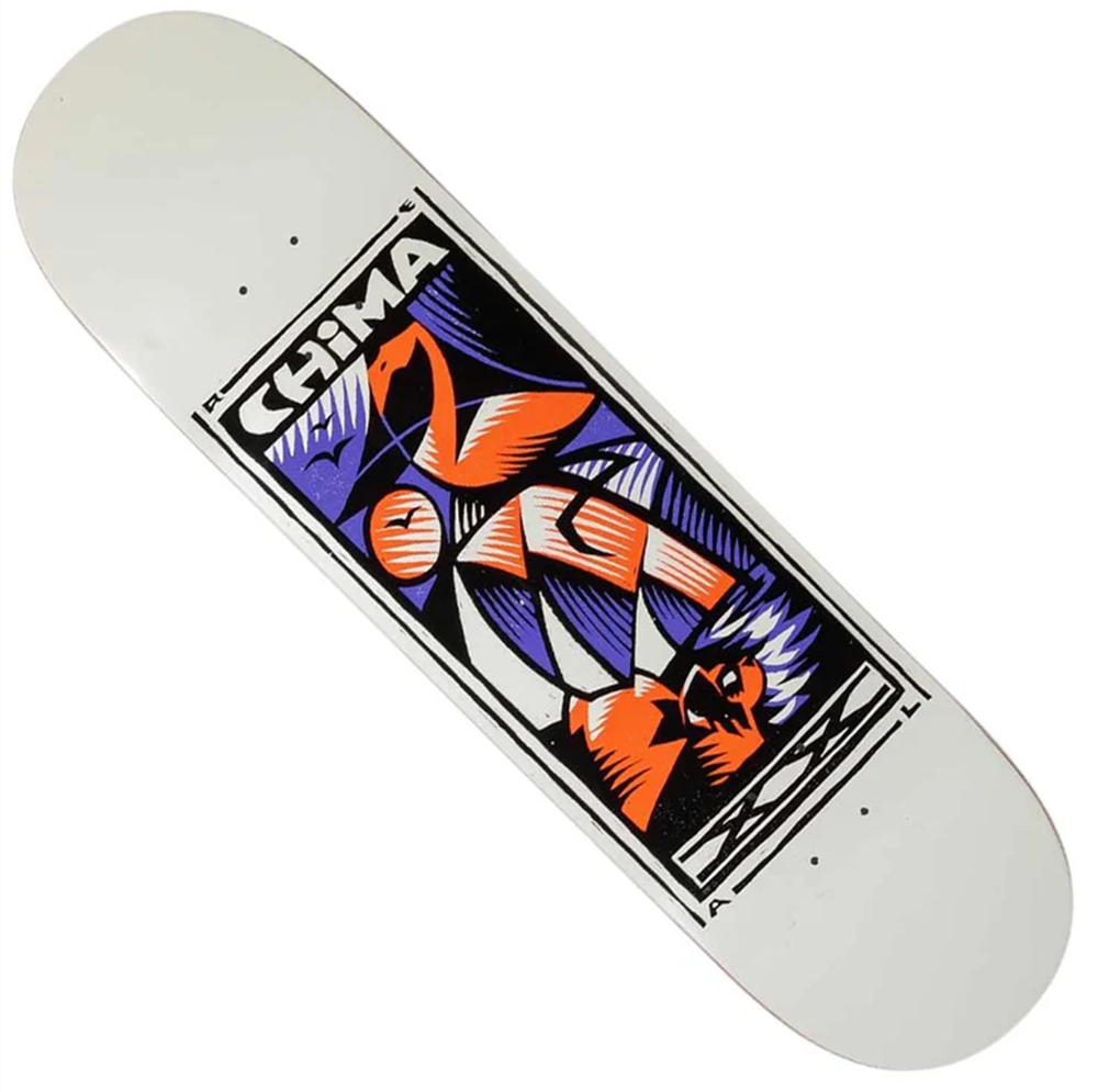 Real Chima 20year Skateboard Deck White 8.25 wb14.38