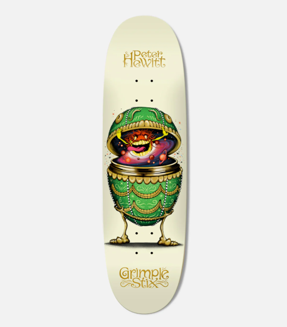 Anti Hero Hewitt Grimple Fabrage Skateboard Deck Cream 8.75 wb14.25