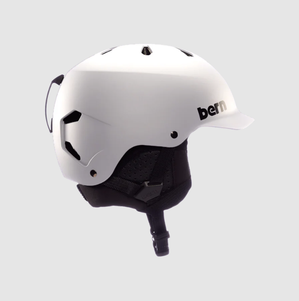 Bern Watts Classic Snow Helmet Matte White Medium