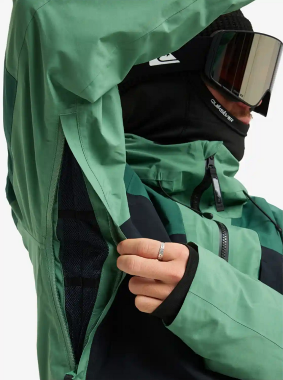 Quiksilver Forever Stretch GoreTex Jacket Mens Dark Ivy