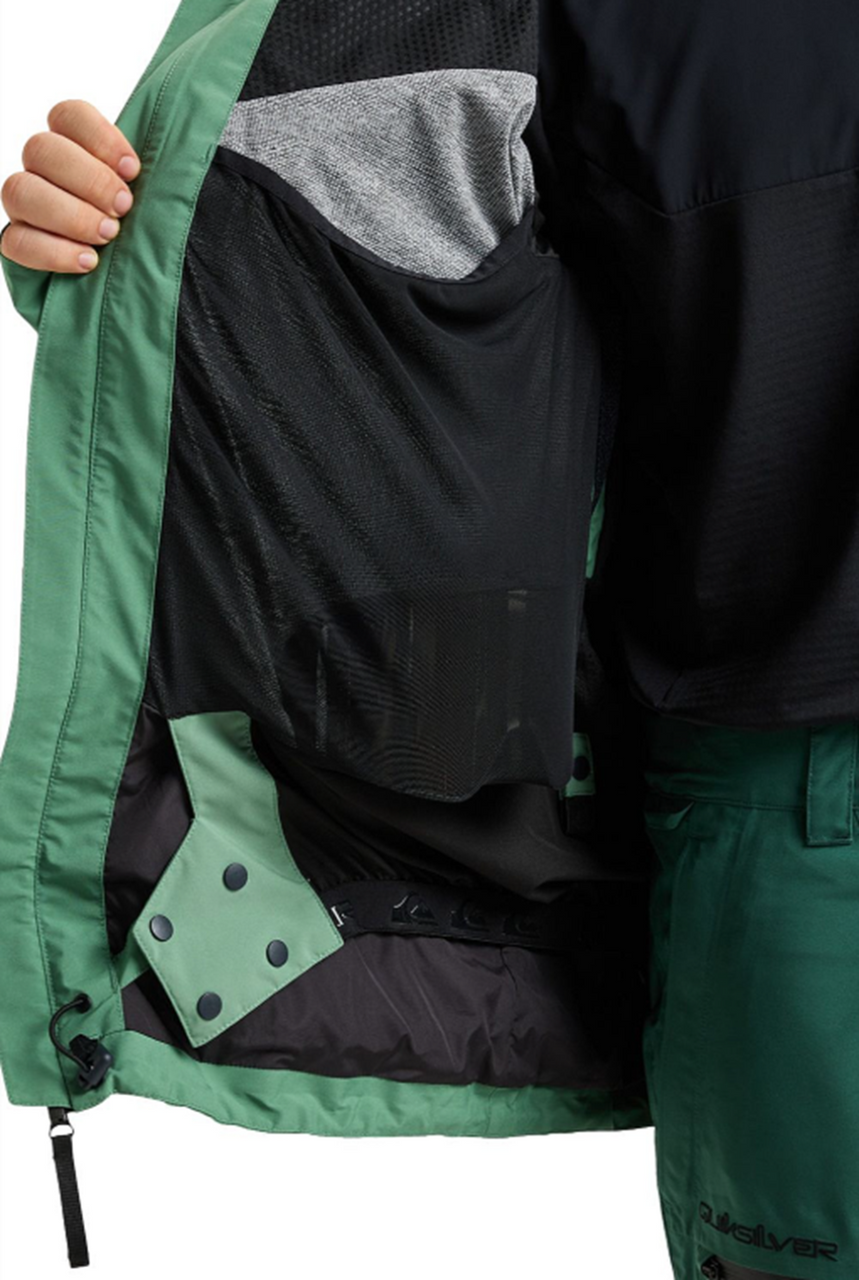 Quiksilver Forever Stretch GoreTex Jacket Mens Dark Ivy