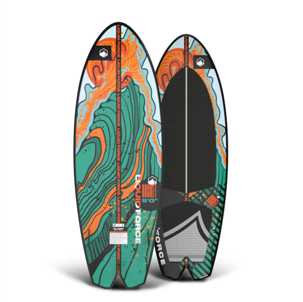 Liquid Force Rocket Wakesurf 2026 Orange Aqua 4'8"