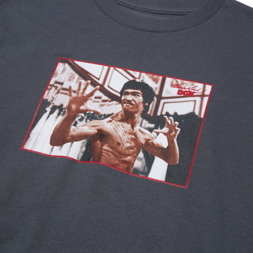 DGK x Bruce Lee Tshirt Charcoal Medium
