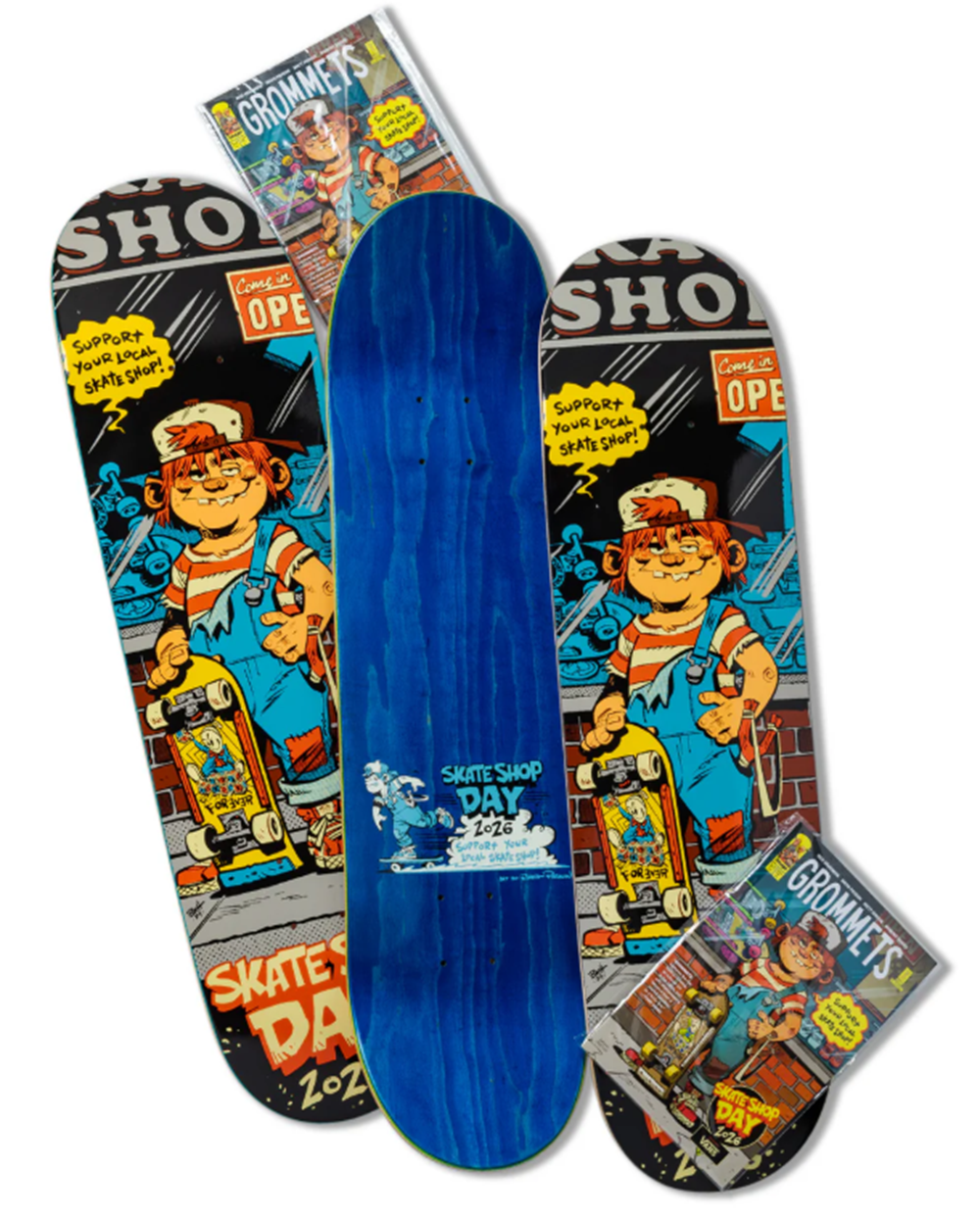 Real Shop Keeper SSD26 Skateboard Deck Blue 8.06