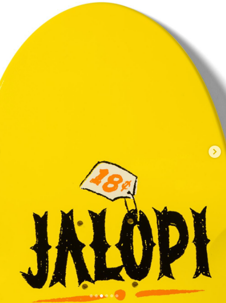 Anti Hero Jalopi Lurker Skateboard Deck Yellow 9.1