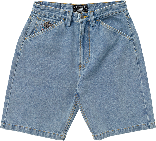 REAL STREET CLEANER DENIM SHORTS 36 LT.BLEACH WASH
