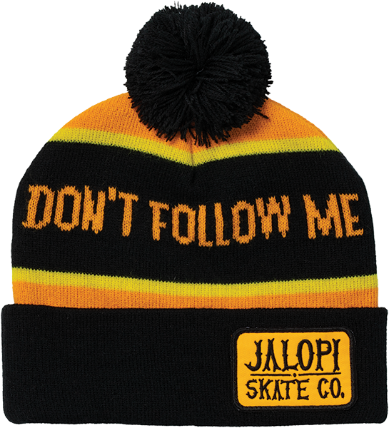 ANTI HERO I'M LOST TOO POM BEANIE ORG/BLK/YEL