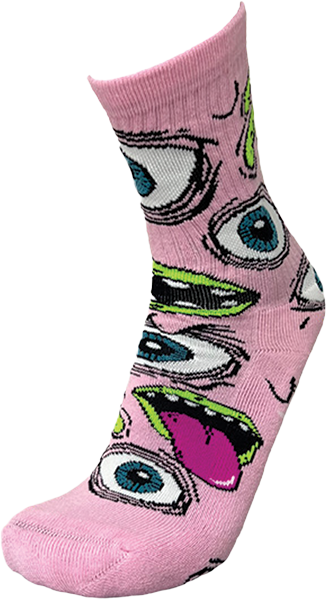 HEROIN MUTANT CREW SOCKS PINK