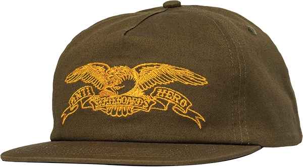 ANTI HERO BASIC EAGLE HAT ADJ-BROWN/ORG/BLK