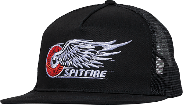 SPITFIRE CLASSIC WING HAT ADJ-BLACK/RED/WHITE