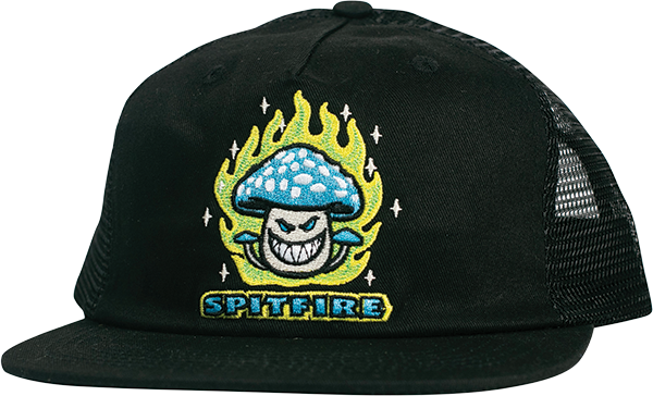 SPITFIRE MUSHROOM BIGHEAD HAT ADJ-BLK/BLU/GRN