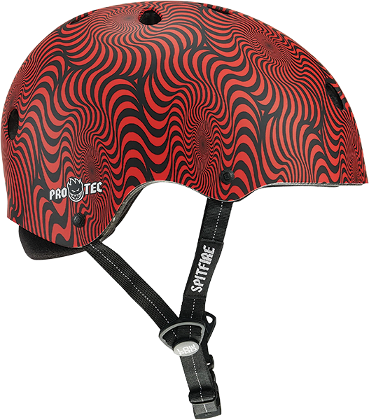 PROTEC(CPSC) LOW PRO HELMET XS/S-SPITFIRE RED SWIRL