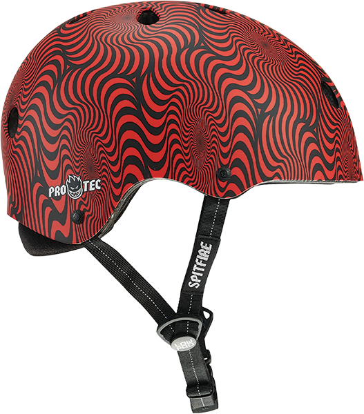 PROTEC(CPSC) LOW PRO HELMET S/M-SPITFIRE RED SWIRL