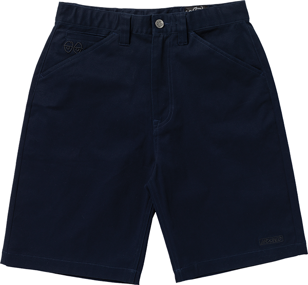 KROOKED EYES TWILL SHORTS 32 NAVY