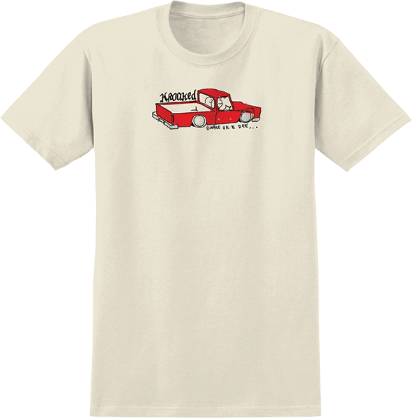 KROOKED DOUBLE OK SS TSHIRT LARGE CREAM