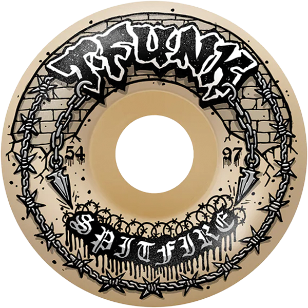 SPITFIRE FUNKHOUSER F4 97A RADIAL FULL RAW 54MM NAT WHEELS SET