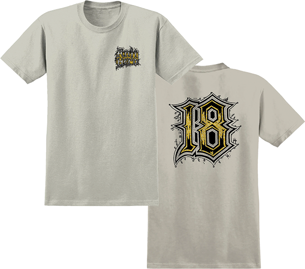 ANTI HERO MEDIEVAL SS TSHIRT XLARGE HEATHER CREAM