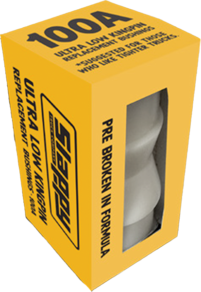 SLAPPY ULTRA LOW BUSHINGS/WASHERS SET 100A WHT 2pr