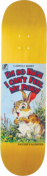 JACUZZI BERRY STORYBOOK SKATEBOARD DECK-8.25 YELLOW EX7
