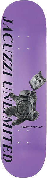 JACUZZI SPENCER BROKEN CAT SKATEBOARD DECK-8.5 PURPLE EX7