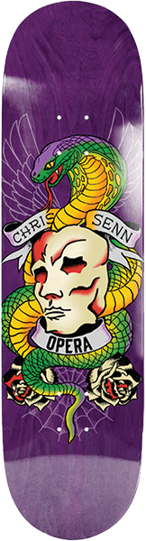 OPERA SENN GUEST SS.DAY SKATEBOARD DECK-8.75 PURPLE EX7