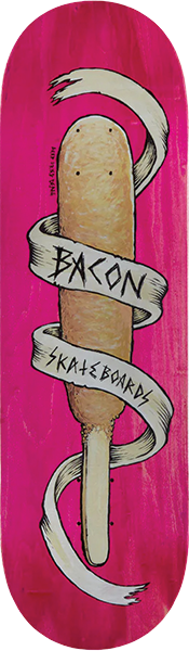 BACON DEEP FRIED DEATH SKATEBOARD DECK-8.25