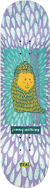 REAL WILKINS ECHOES SKATEBOARD DECK-8.5 PURPLE