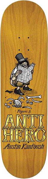 ANTI HERO KANFOUSH EAT THE RICH SKATEBOARD DECK-8.25