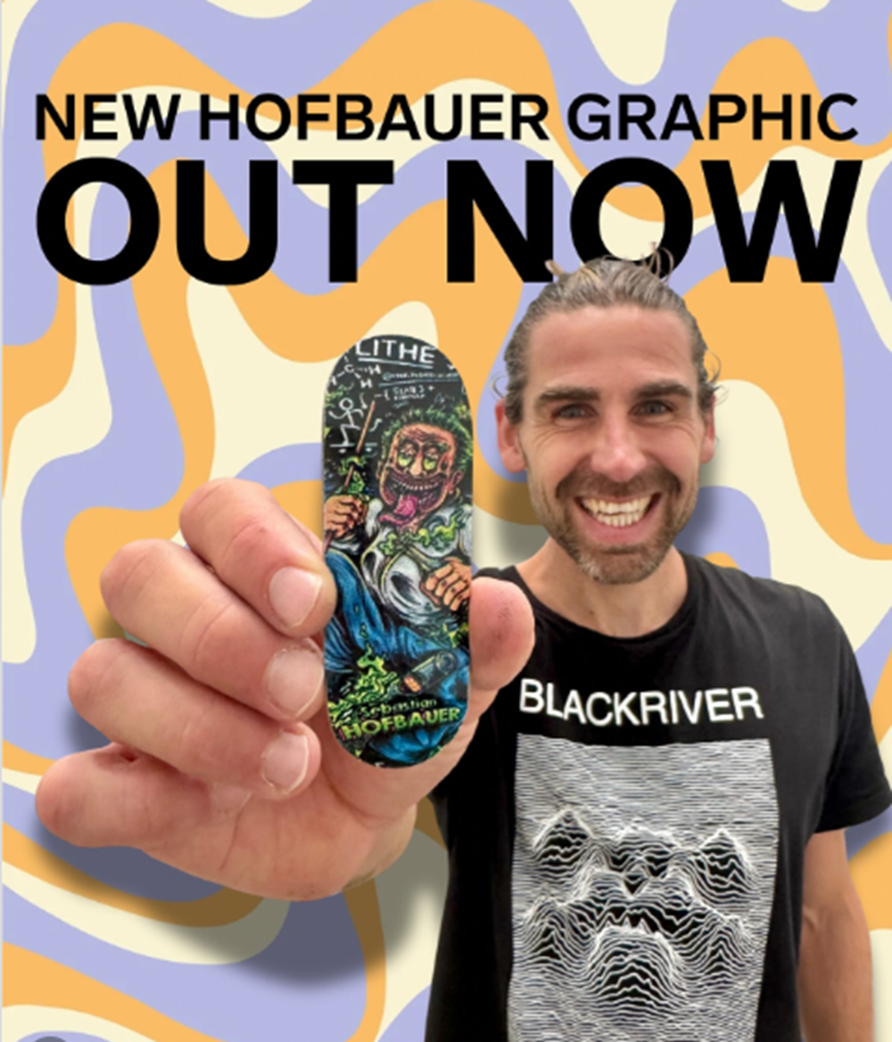 BLACKRIVER Hofbauer Pro Fingerboard Complete Blue 33.3mm 7ply PowerPop