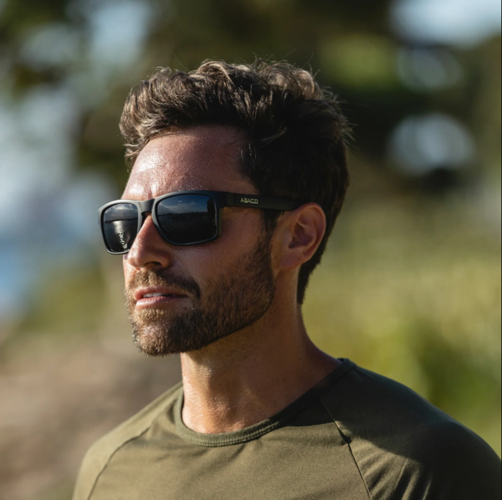 Abaco Dockside Polarized Sunglasses Matte Black Grey