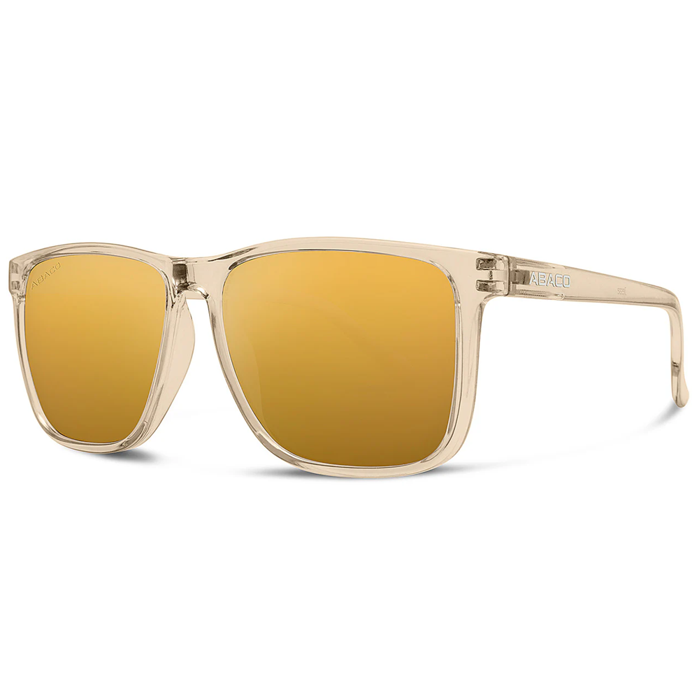 Abaco Jesse Polarized Sunglasses Translucent Sand Champagne