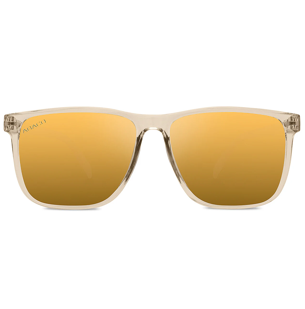 Abaco Jesse Polarized Sunglasses Translucent Sand Champagne