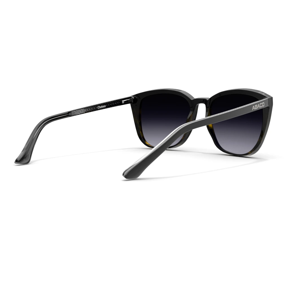 Abaco Chelsea Polarized Sunglasses Navy Tort Fade Grey Gradient