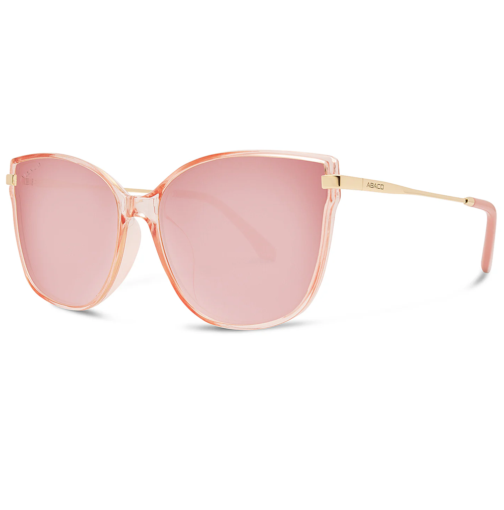Abaco Ella Polarized Sunglasses Pink Gold Rose Gold