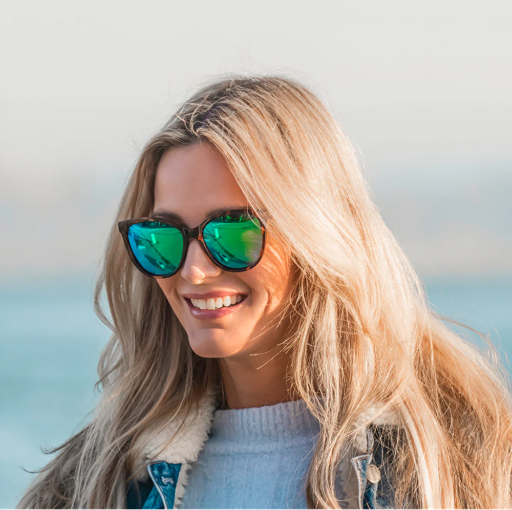 Abaco Kendall Polarized Sunglasses Black Grey Gradient