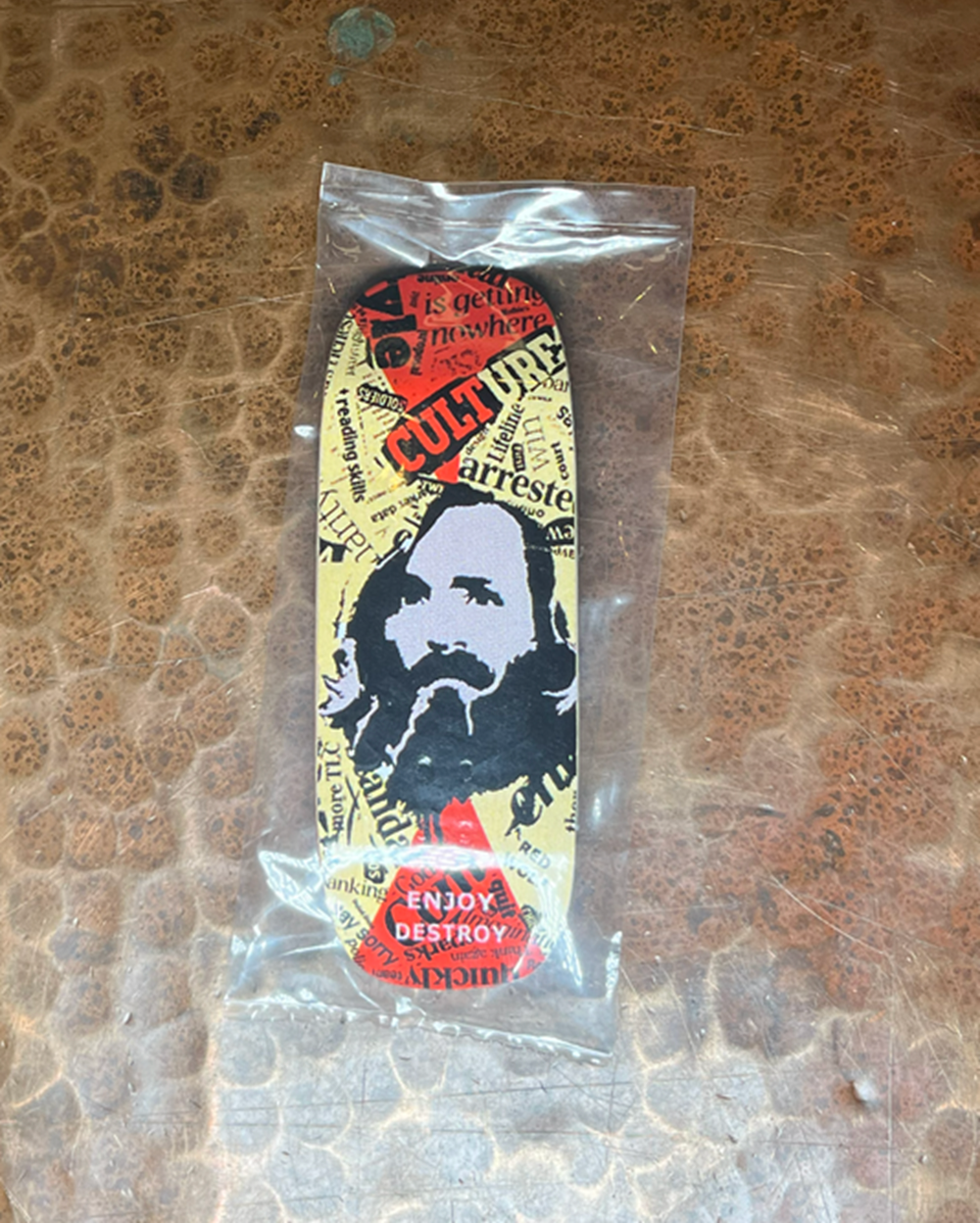 Red Wolf Culture Shaped Blunted Fingerboard Deck Yellow 34.3 x 94 RSS