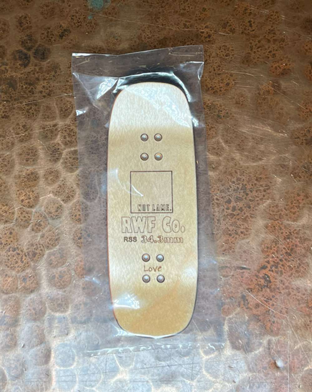 Red Wolf Culture Shaped Blunted Fingerboard Deck Yellow 34.3 x 94 RSS