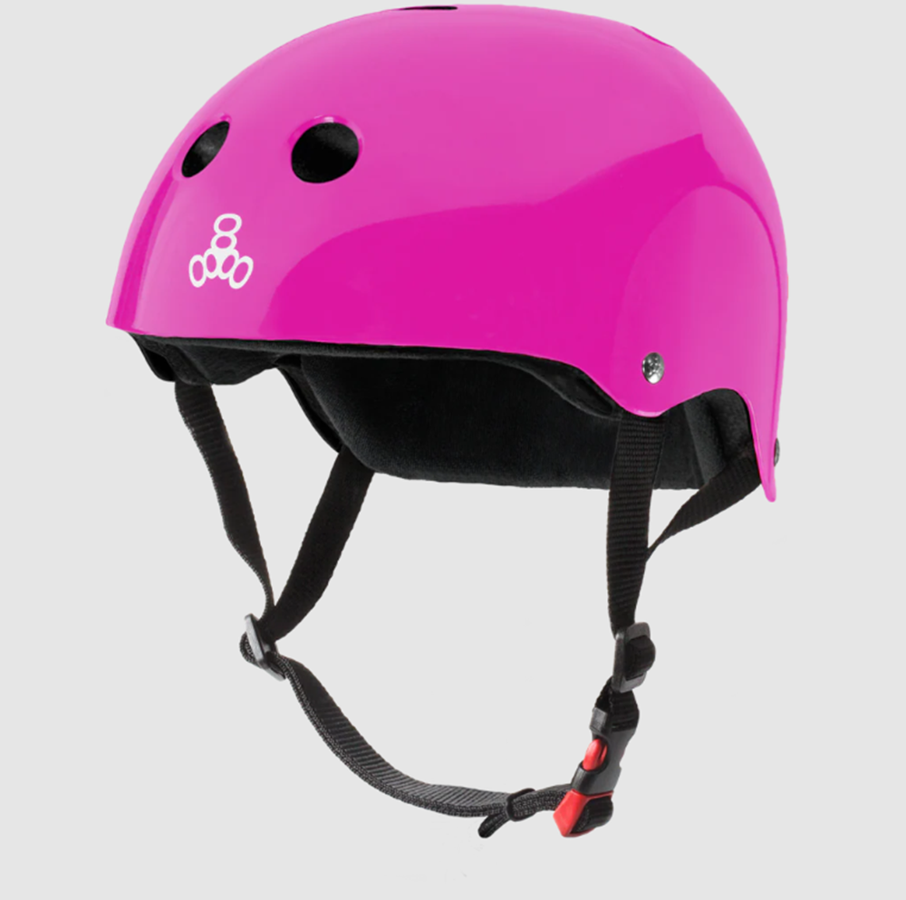 Triple8 Certified Sweatsaver Helmet Pink Gloss S/M