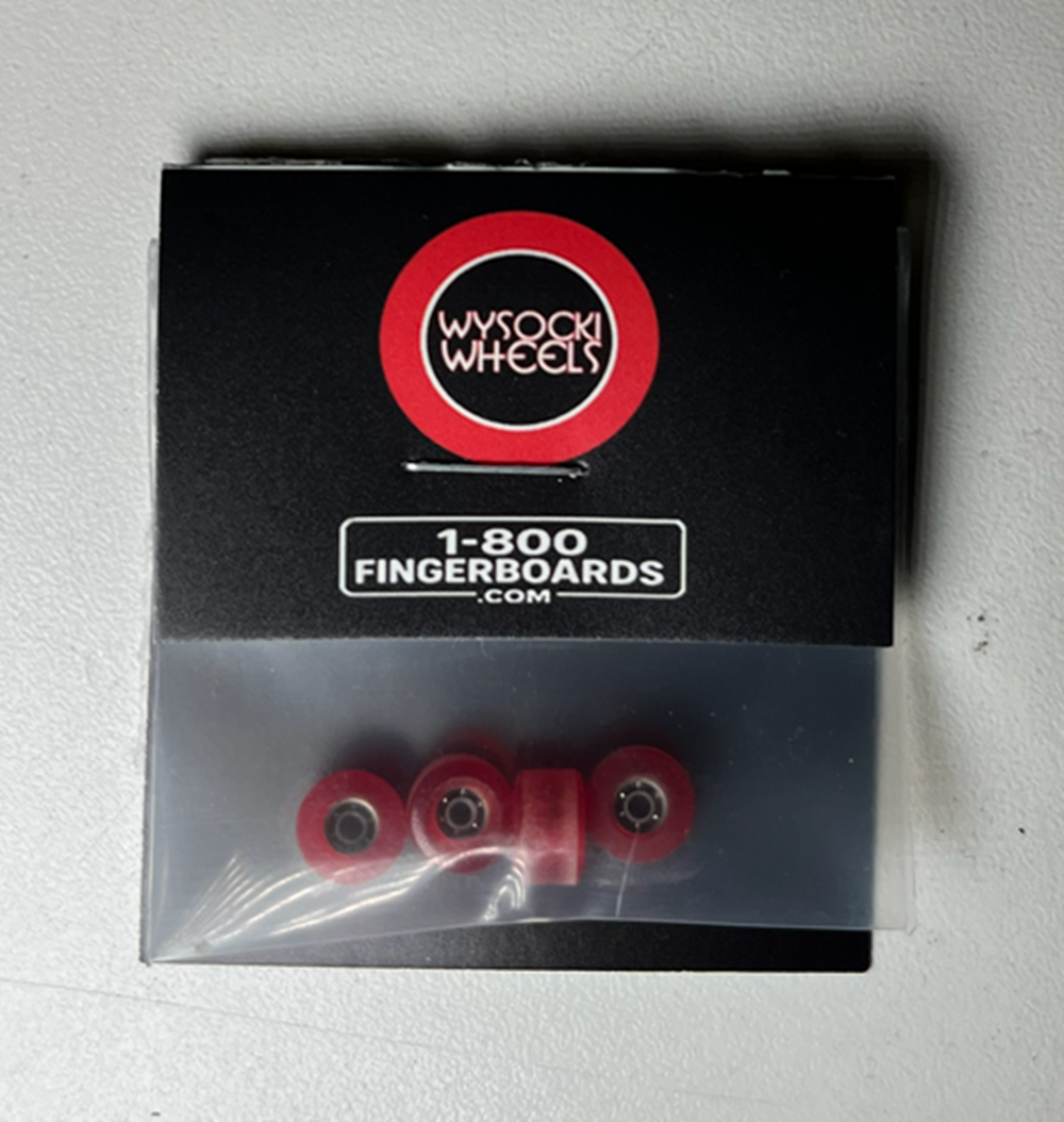 Wycocki Basic Fingerboard Wheels Red 7.3mm 60d