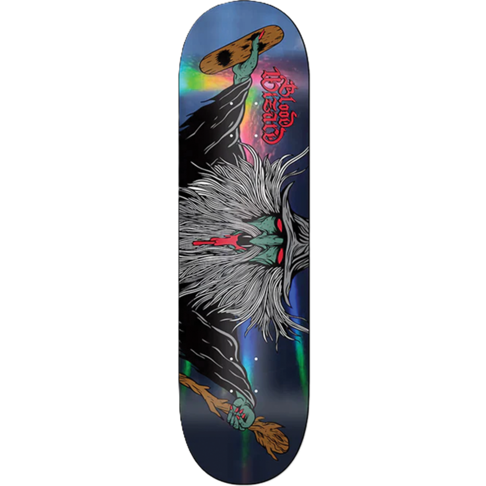Blood Wizard Flying Wizard Dark Prism Skateboard Deck Black 8.6 WB 14.5