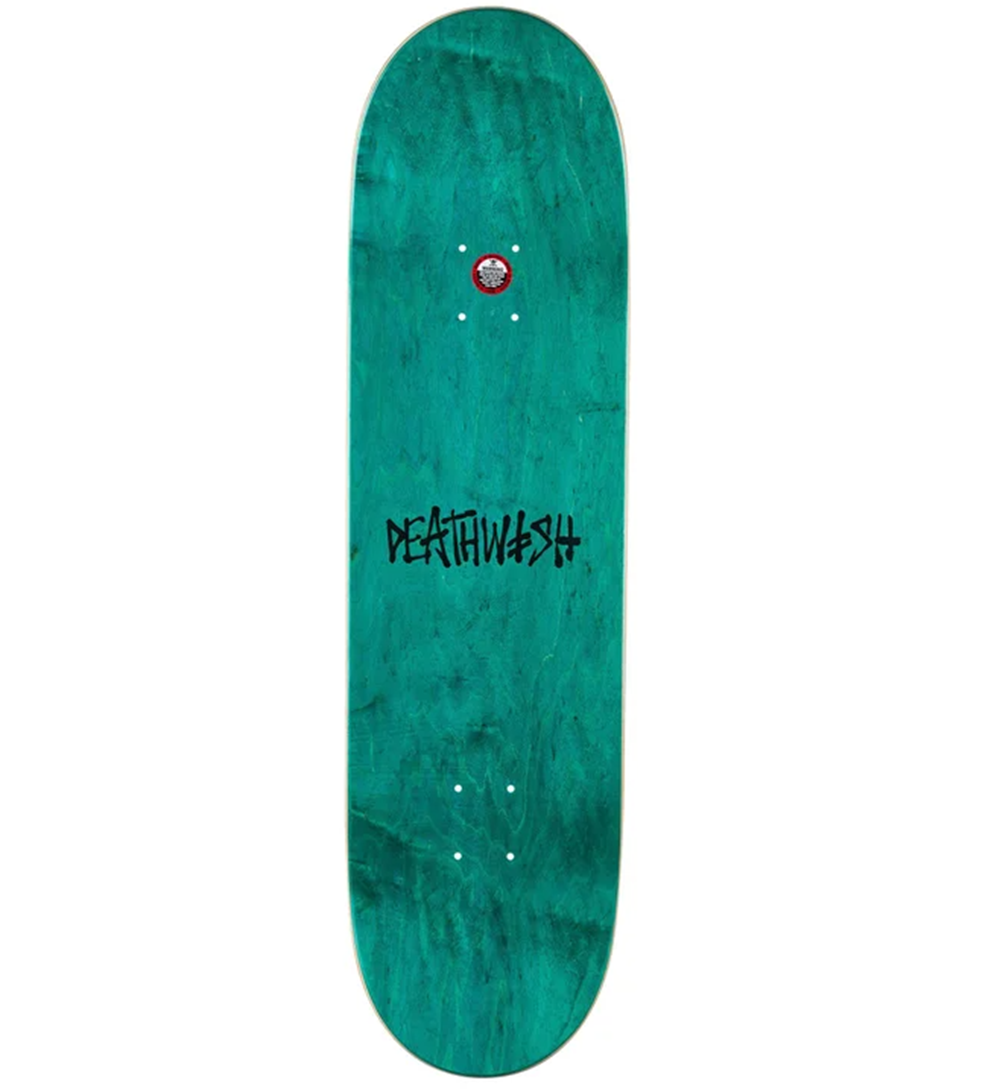 Deathwish OG DeathSpray TV Skateboard Deck Black Green 8.62 WB 14.5