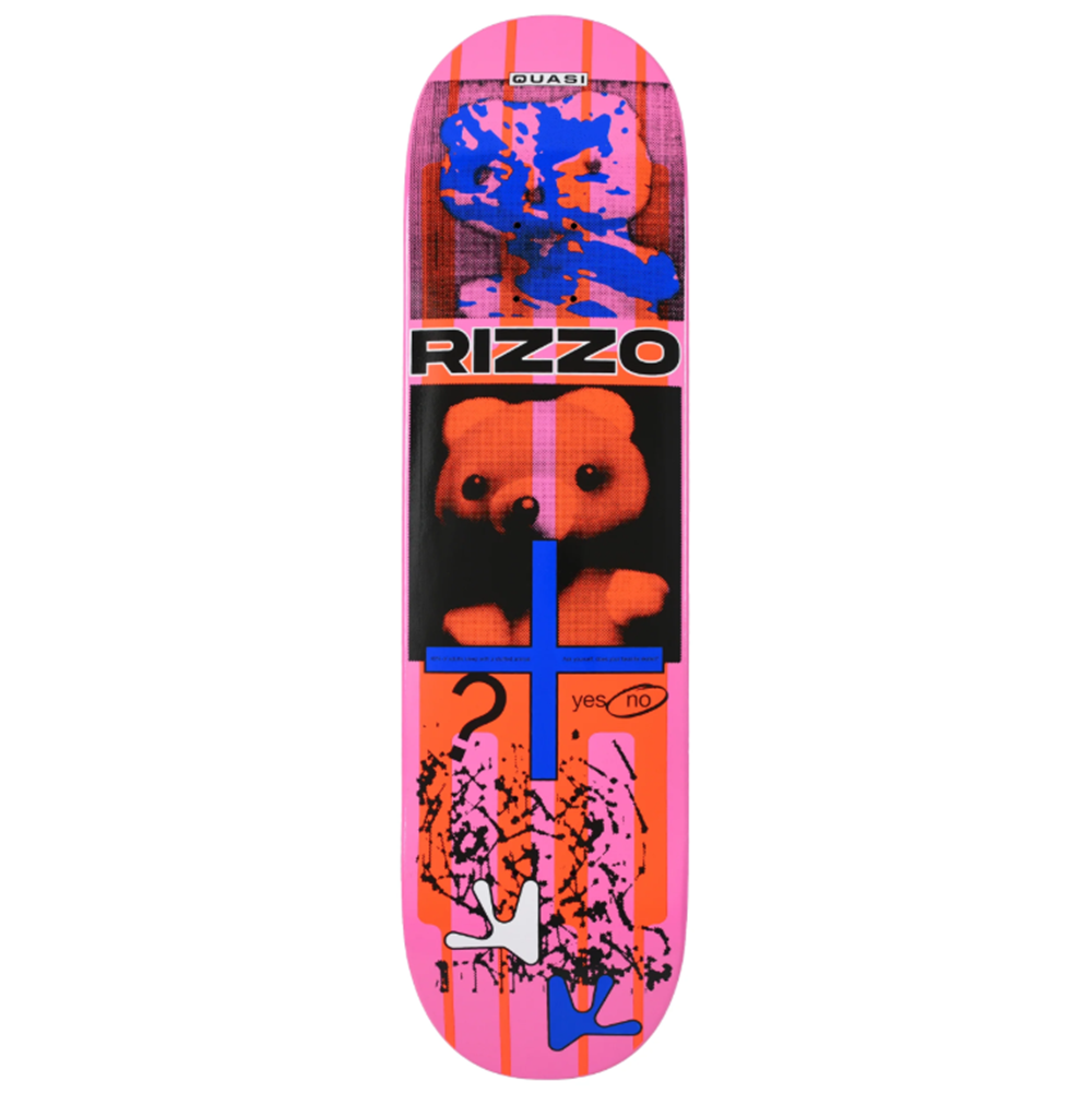 Quasi Rizzo Stuffie Skateboard Deck Pink Red Blue 8.12 WB 14