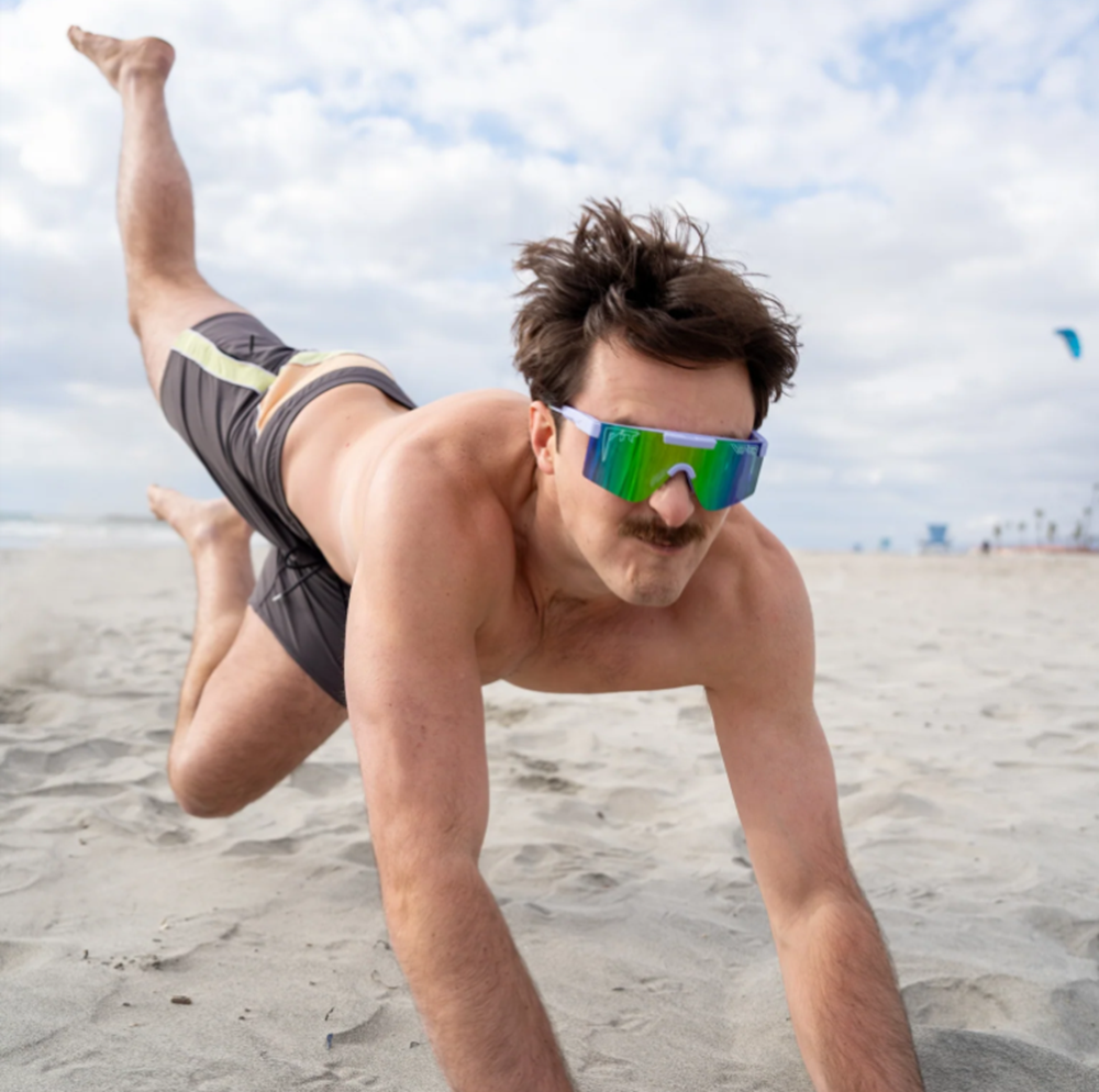 Pit Viper Originals Sunglasses Moontower Blue Green HDPV Polarized