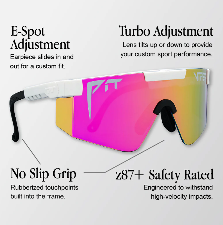 Pit Viper Originals Wide Sunglasses Miami Nights Z87 Pink