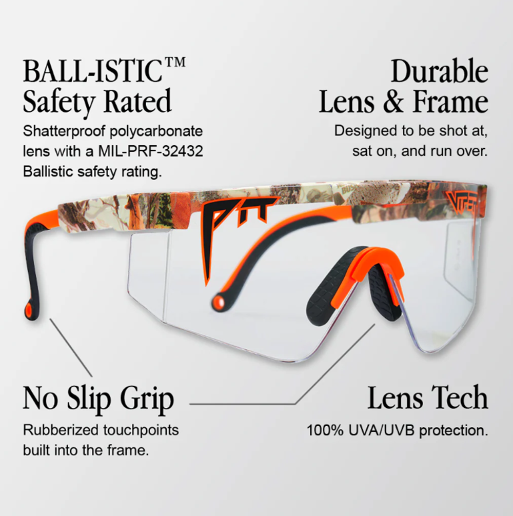 Pit Viper Originals Wide Sunglasses BlackingOut Ballistic Blue Green