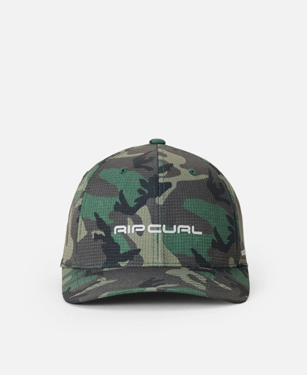 Rip Curl VaporCool Aerotech Hat Flexfit Camo One Size