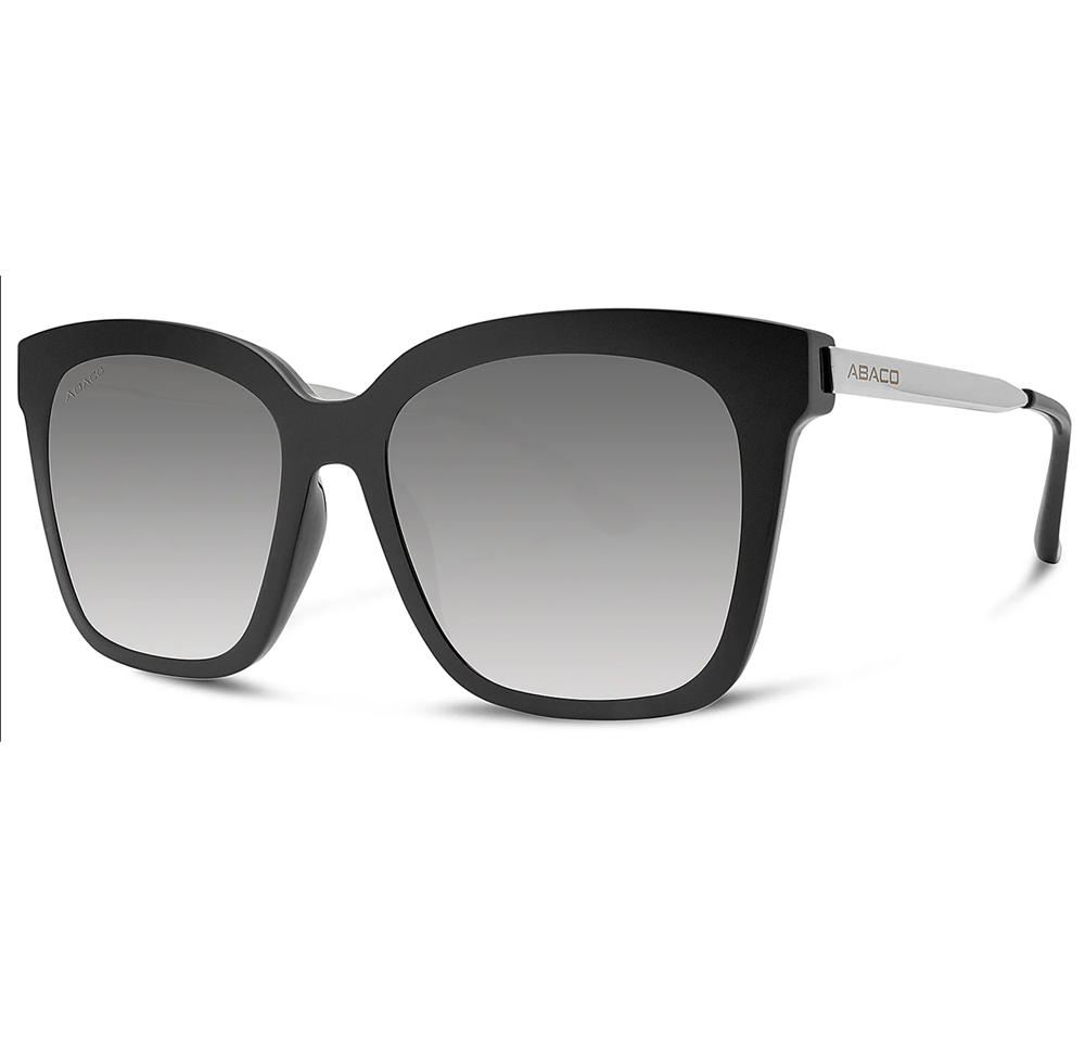 Abaco Zoe Polarized Sunglasses Black Grey Grad