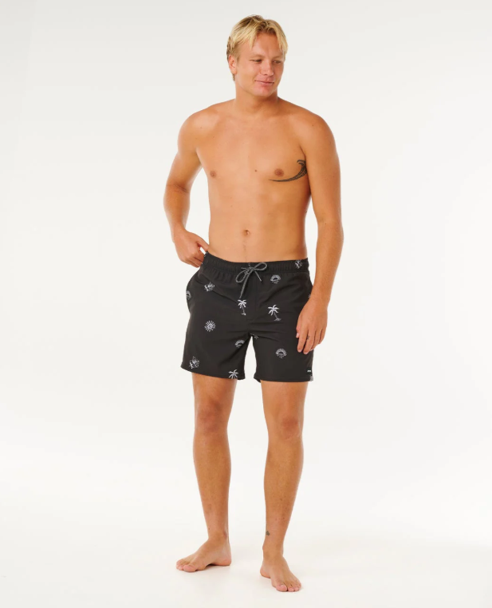 Rip Curl Sessions Volley Shorts Washed Black
