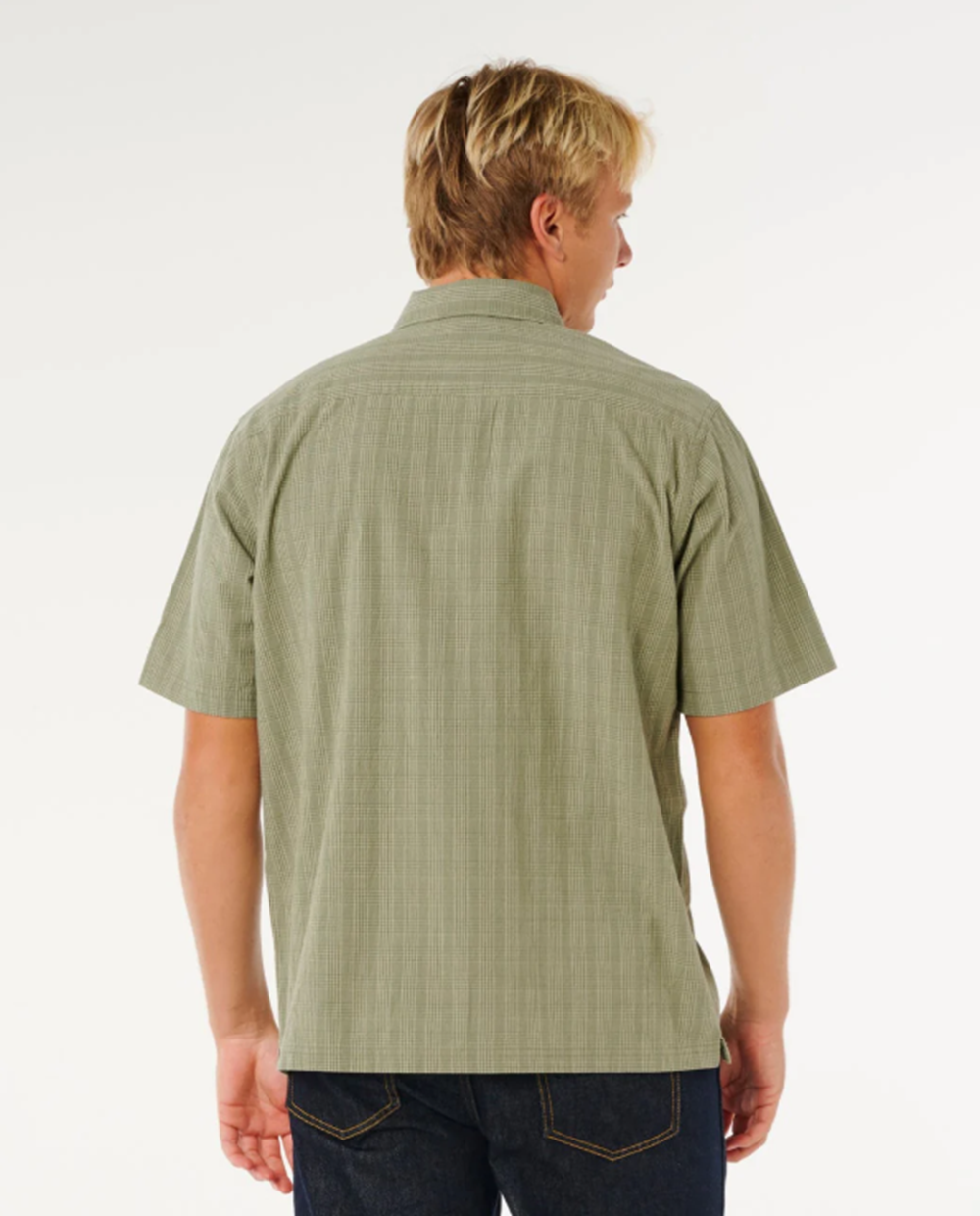 Rip Curl Prem Surf Check Woven Surplus Green