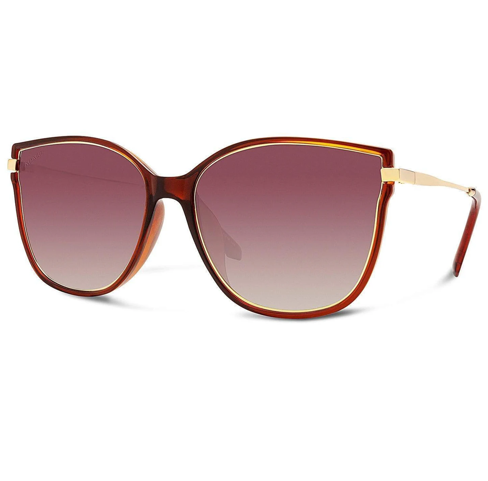 Abaco Ella Polarized Sunglasses Crystal Brown BrownGrad